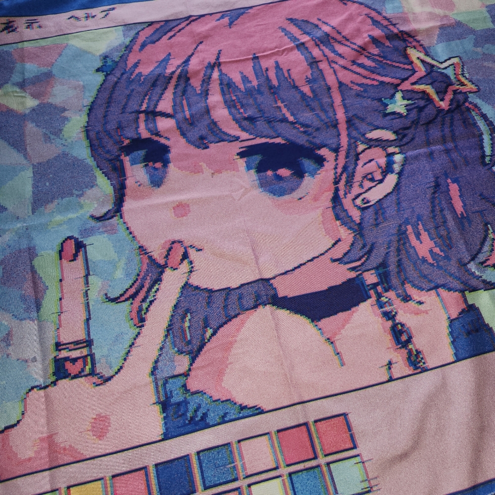 ROMWE x YUKINANAMI Anime Girl Tapestry For Bedroom